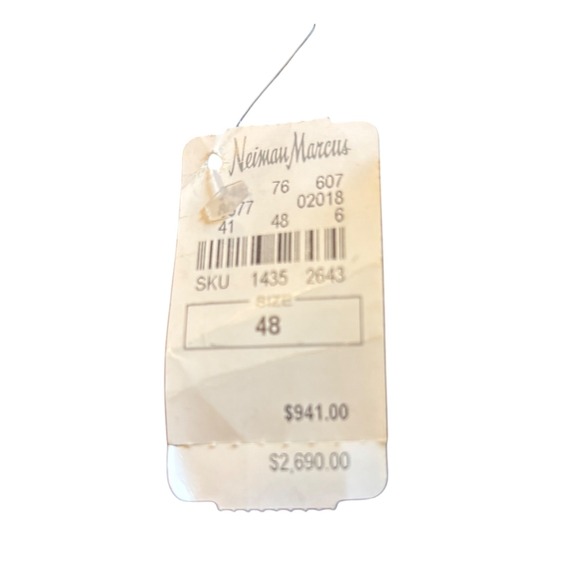 Derek Lam Leather Pencil Skirt Geometric Patchwork High Waist Career 48 - Picture 12 of 13